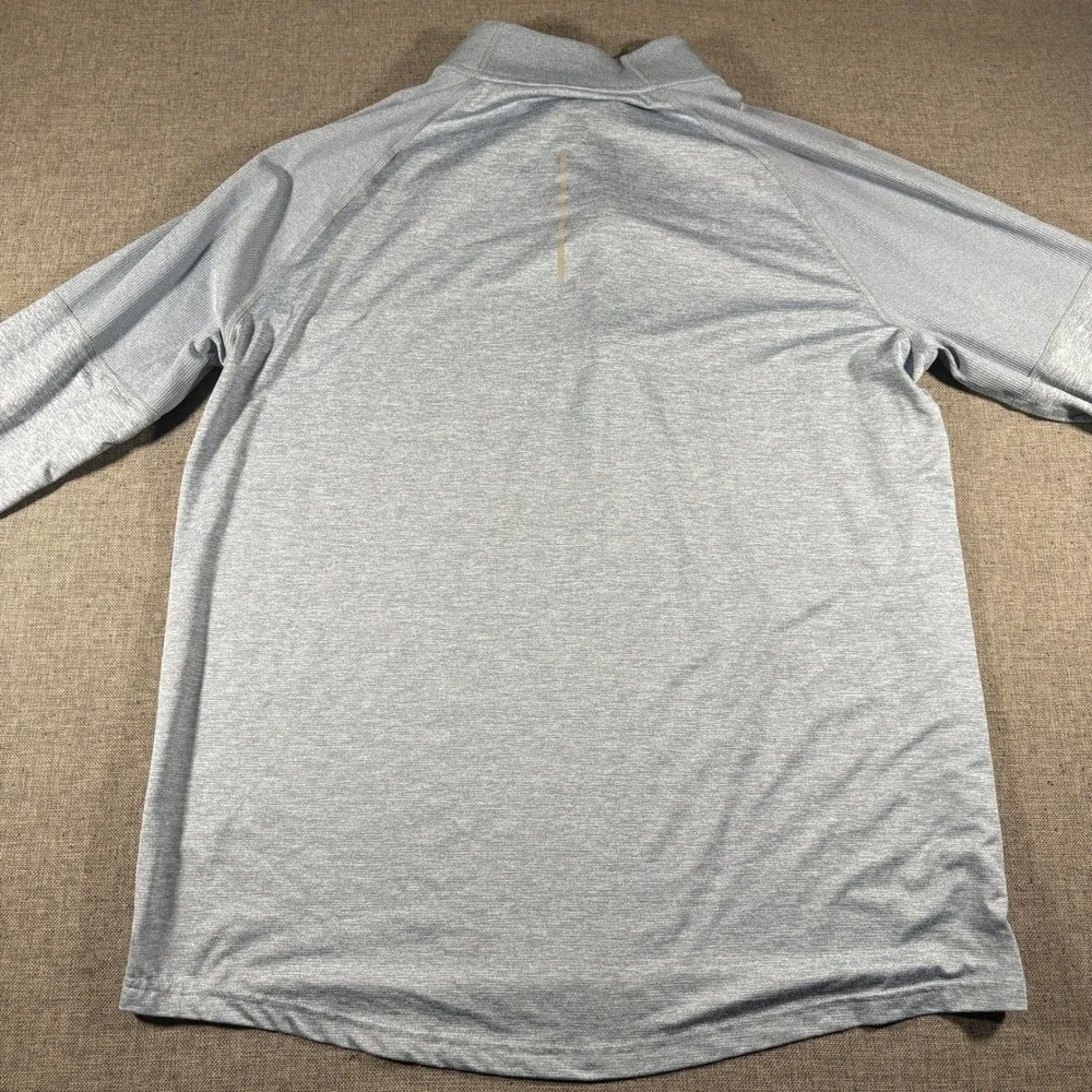 Nike Running Quarter Zip Mens XL Grey Dri-FIT Thumbhole Pullover‎ AH8973-493
